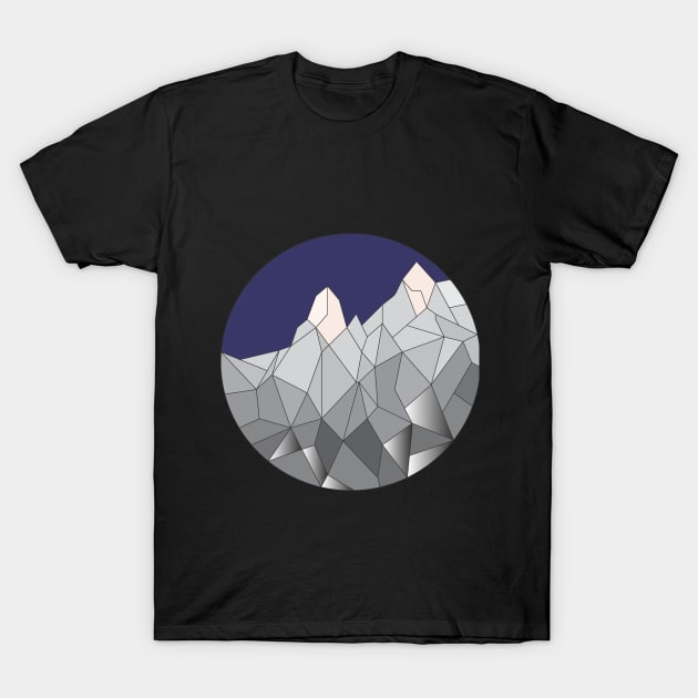 Mountains by night T-Shirt by JJtravel